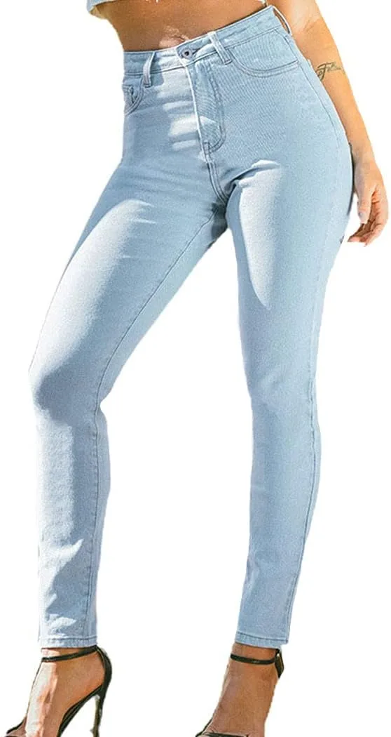 

Женские джинсы с высокой талией и эффектом подтяжки ebossy