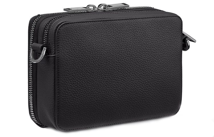 DIOR Клатч из зернистой телячьей кожи, кроссбоди, наплечная сумка мужская black — фото 3