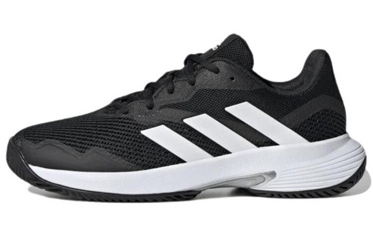 

Теннисные кроссовки CourtJam Control женские с низким верхом, черные/белые Adidas