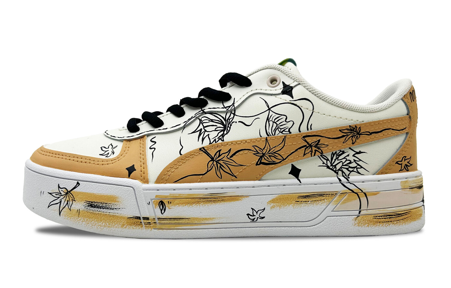 

Кроссовки Puma Skye Skateboarding Shoes Women's Low-top Beige/Brown, коричневый