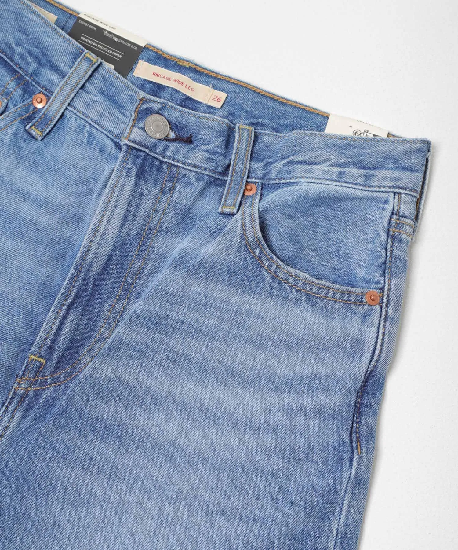 LEVI'S RIBCAGE WIDE LEG H — фото 3
