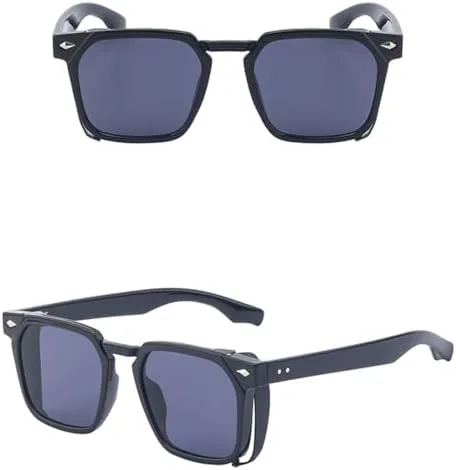 

Солнцезащитные очки в стиле панк с заклепками для женщин, винтажные солнцезащитные очки для мужчин, стильные очки с защитой от УФ-излучения UV400 MTZJH, C1