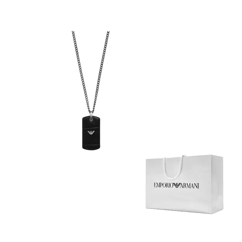 

Мужские стальные ожерелья EMPORIO ARMANI, черный