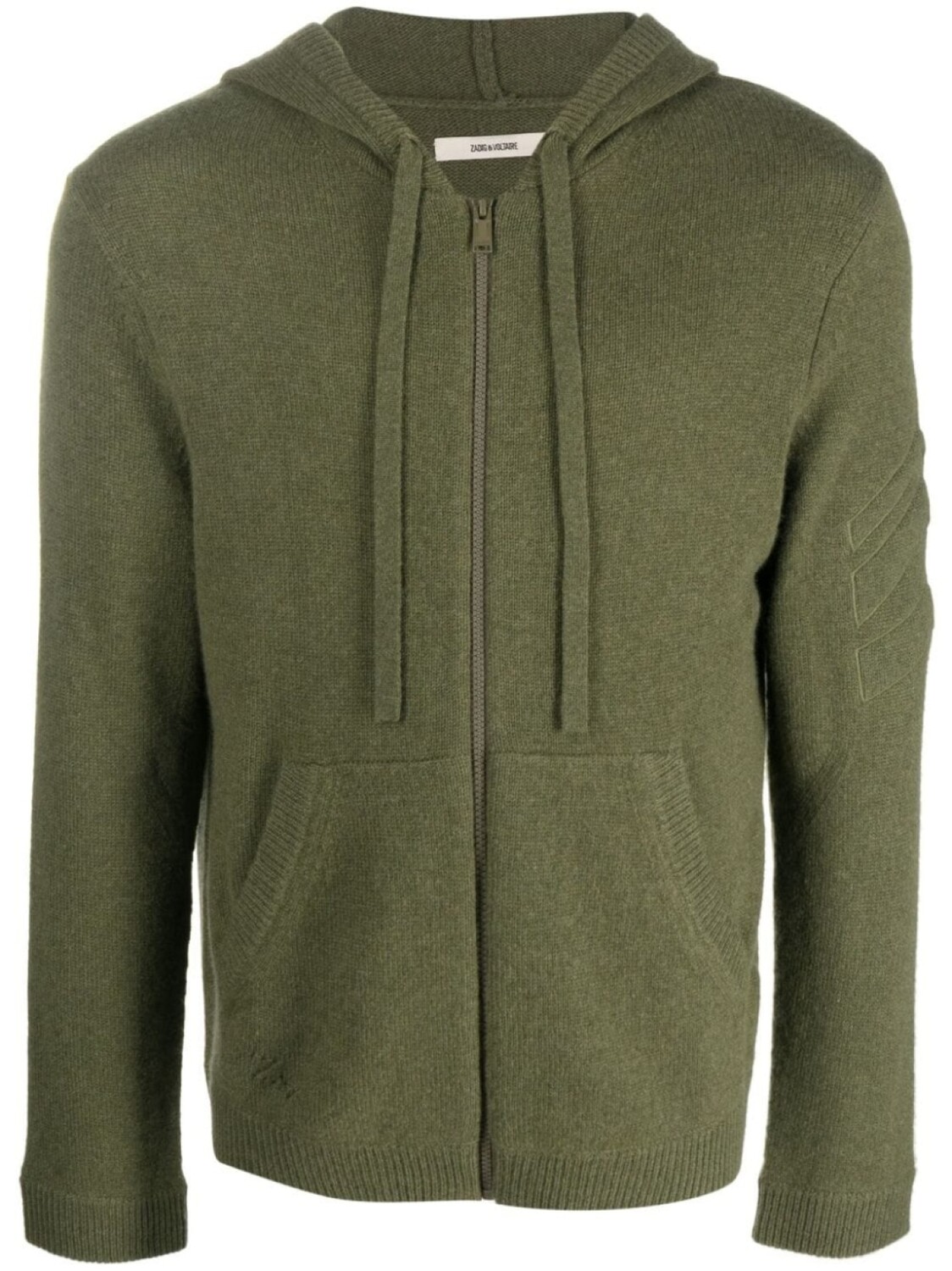 

Кашемировое худи на молнии Zadig&Voltaire, зеленый