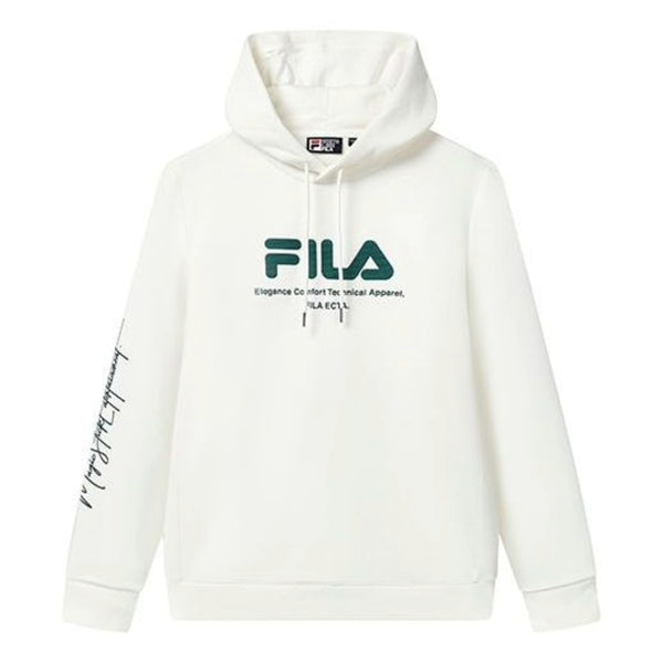 

Толстовка logo graphic hoodie 'white green' Fila, белый