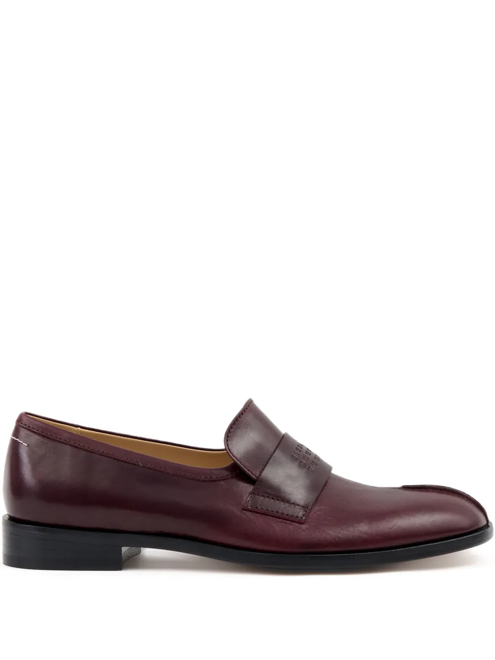 Кожаные лоферы MM6 Maison Margiela, красный