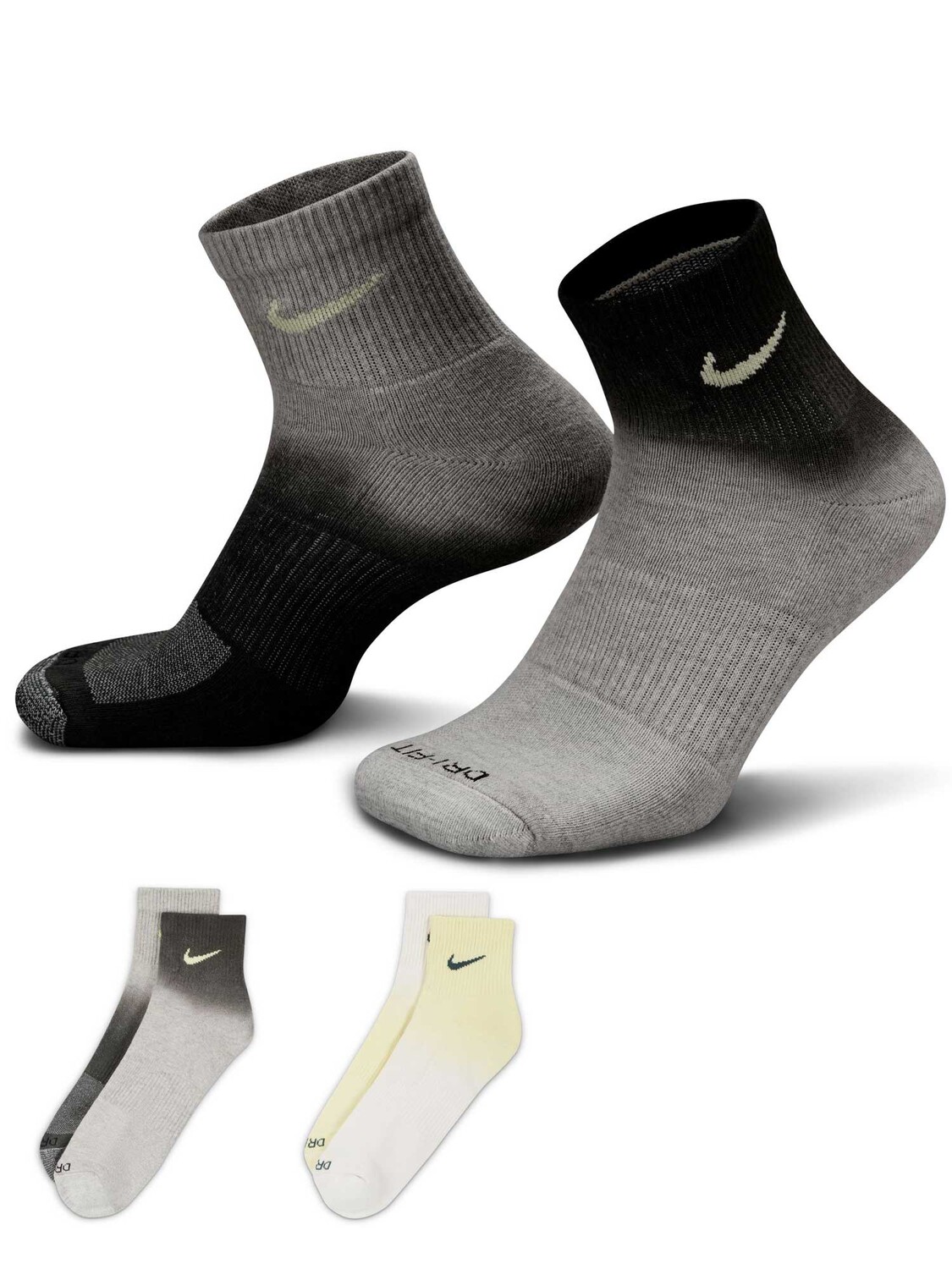 

Носки Nike U NK EVERYDAY PLS CSH ANK 2PR, разноцветный
