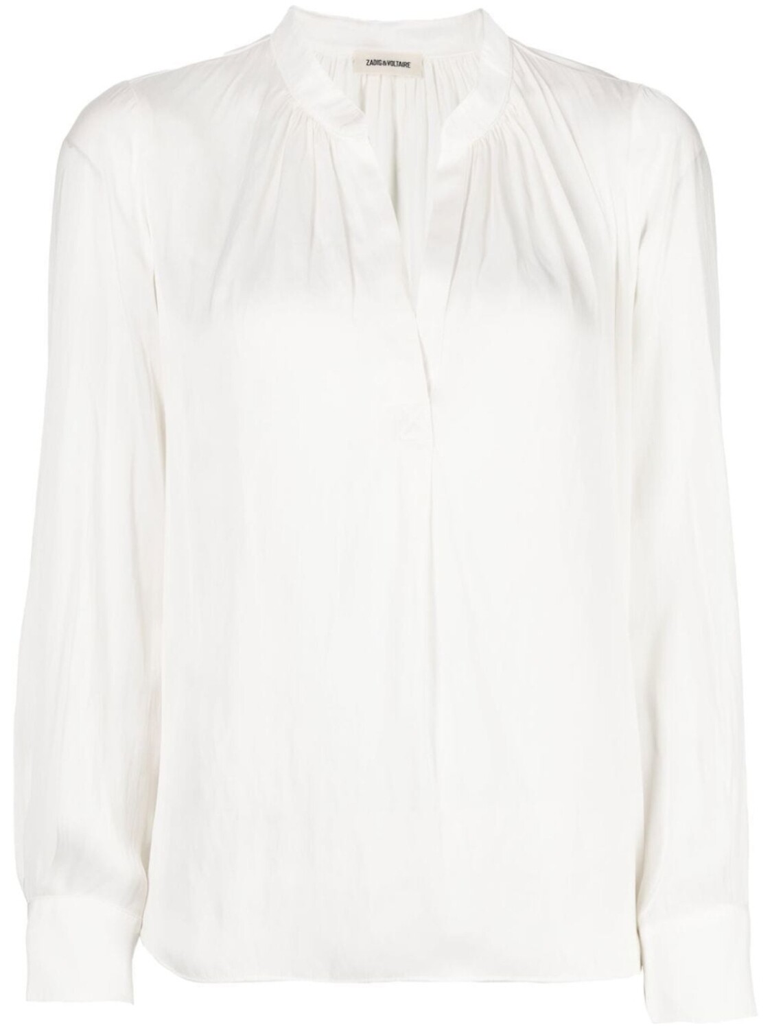 

Zadig&Voltaire блузка со сборками и длинными рукавами, белый