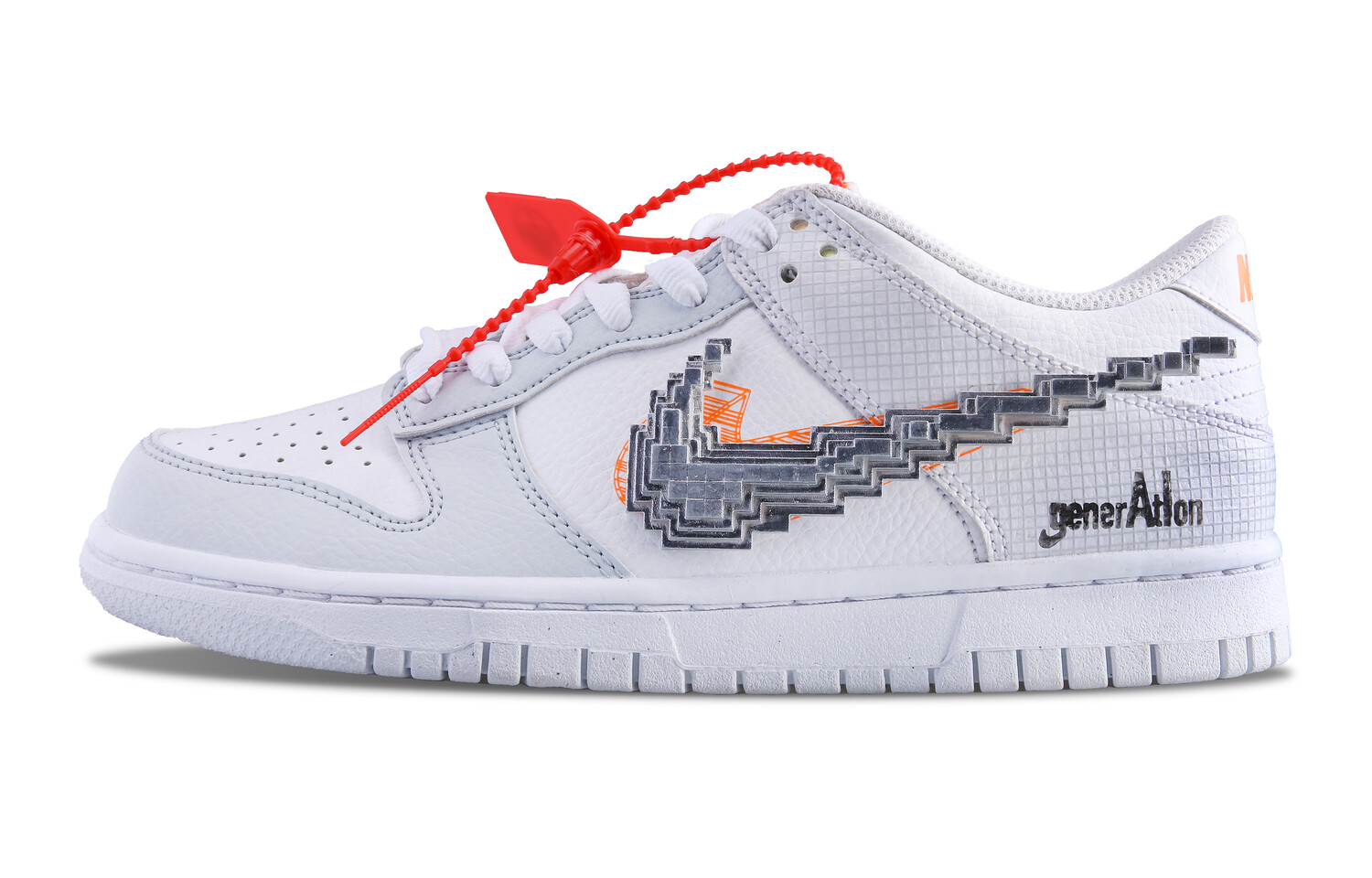 

Кроссовки Nike Dunk Skateboarding Shoes Women's Low-top Grey/white, светло-серый