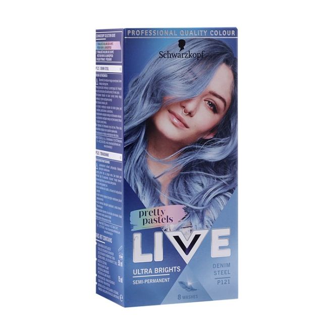 

Живая краска для волос Schwarzkopf, цвет l121 melsvas plienas