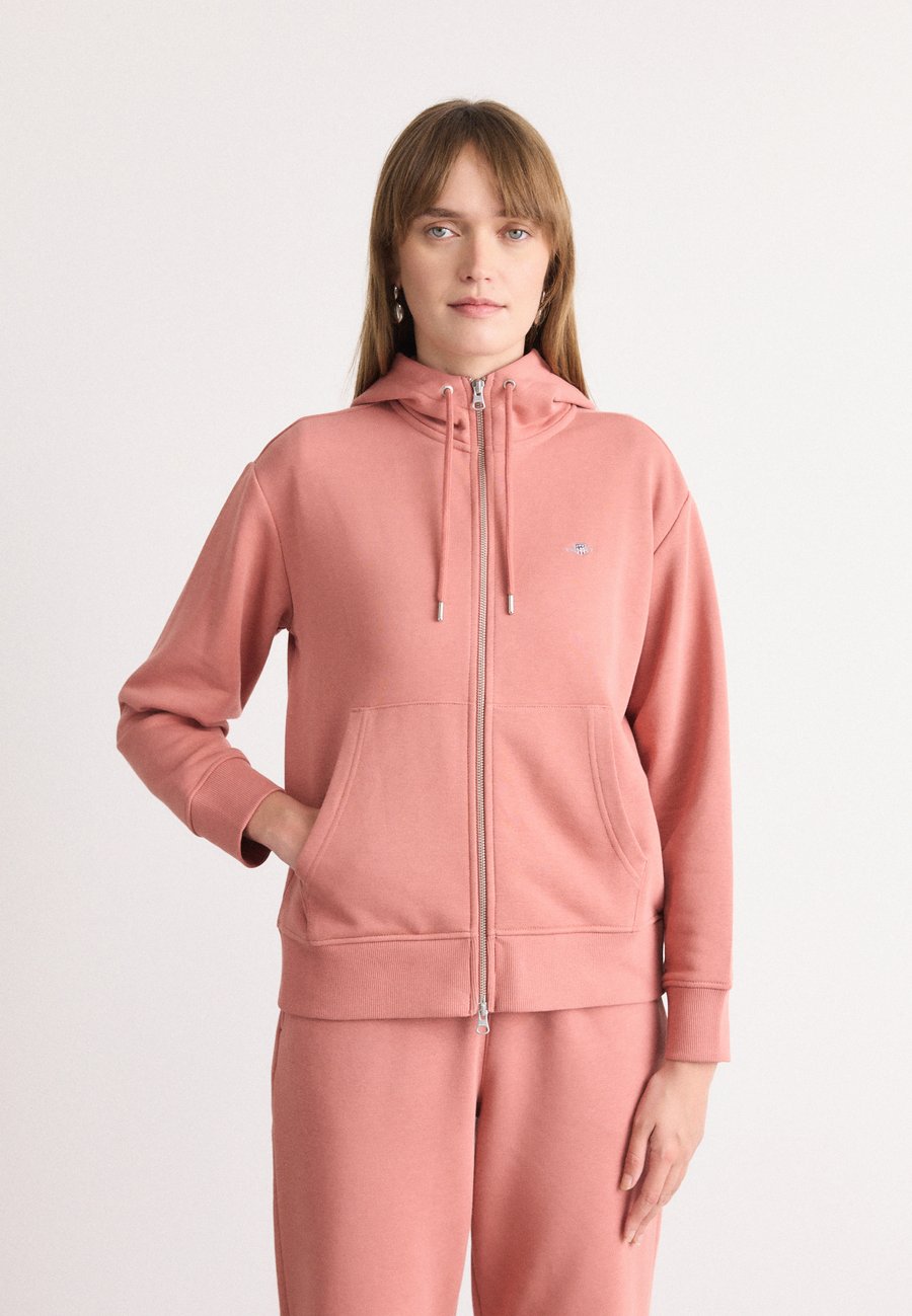 

Толстовка GANT SHIELD ZIP, Faded Brick/Light Pink