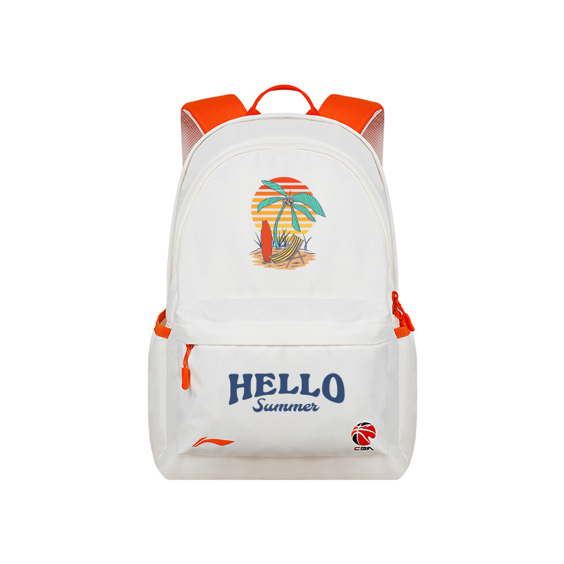 

LINING Полиэстеровый рюкзак унисекс бело-оранжевый, Sunset Beach White Orange