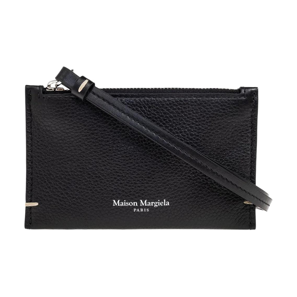 

Maison Margiela Кожаный кошелек для монет мужской черный
