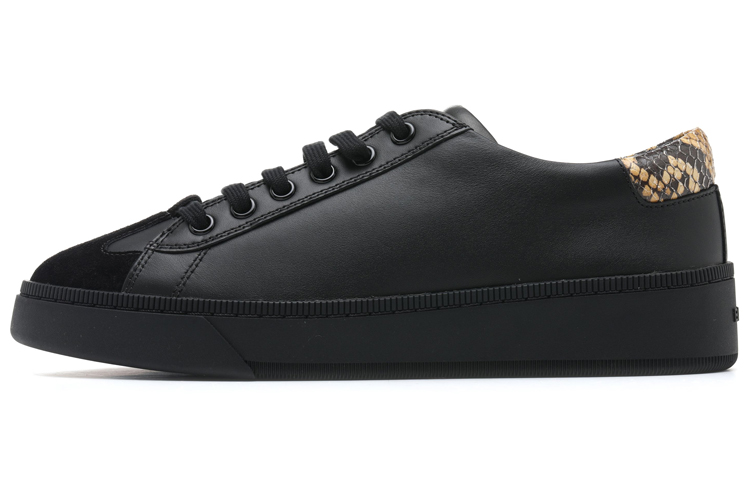 

Кожаные кроссовки с принтом питона BALLY, Black