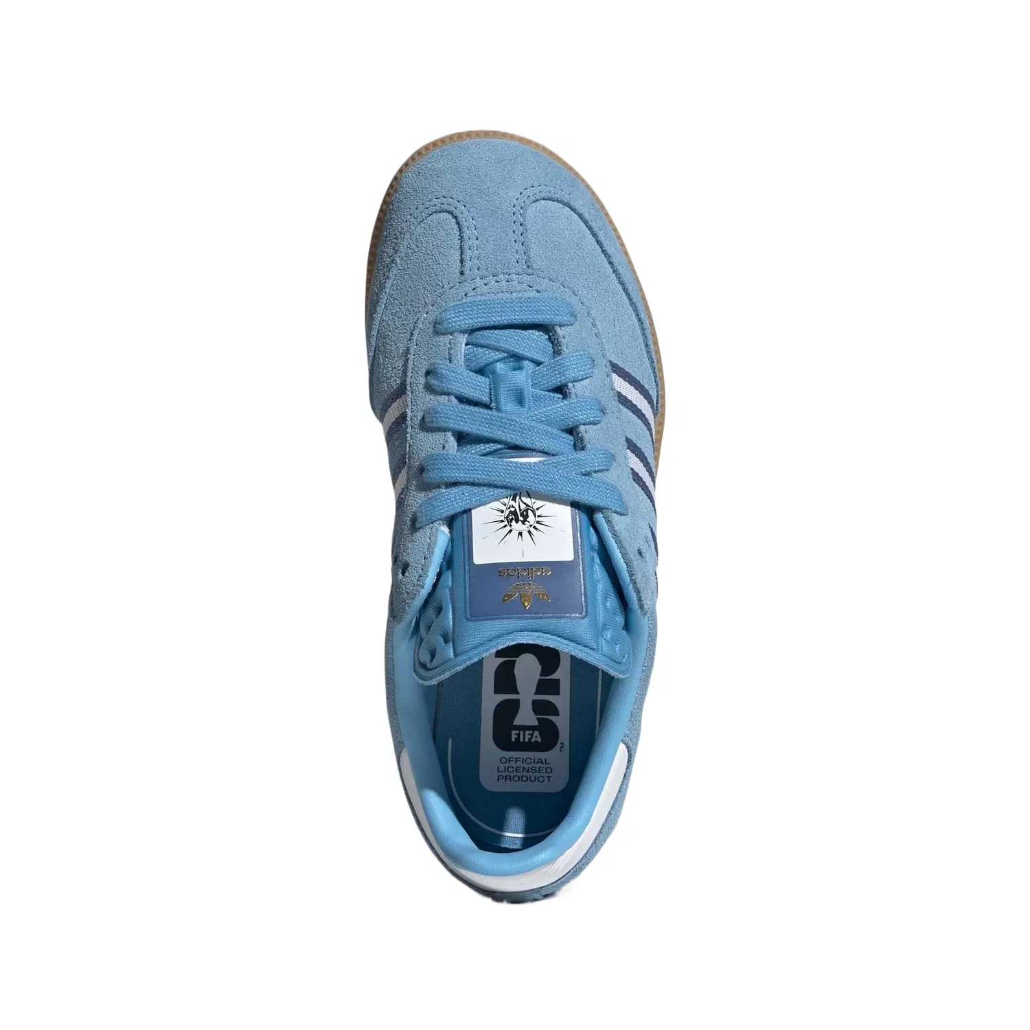Кроссовки для скейтбординга SAMBA OG Leather Adidas Originals синие — фото 4