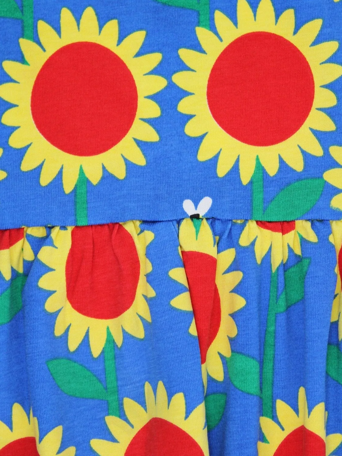 Платье 'Bio-Baumwoll Kinder Sommerkleid mit Sonnenblumen-Meer-Druck' Toby Tiger, Blue — фото 2