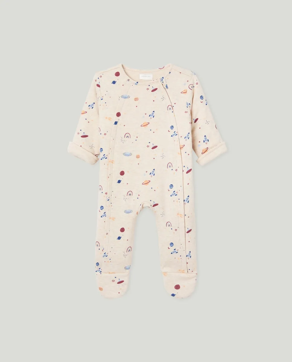 

Пижама с рисунками для мальчика Cotton Juice, коричневый