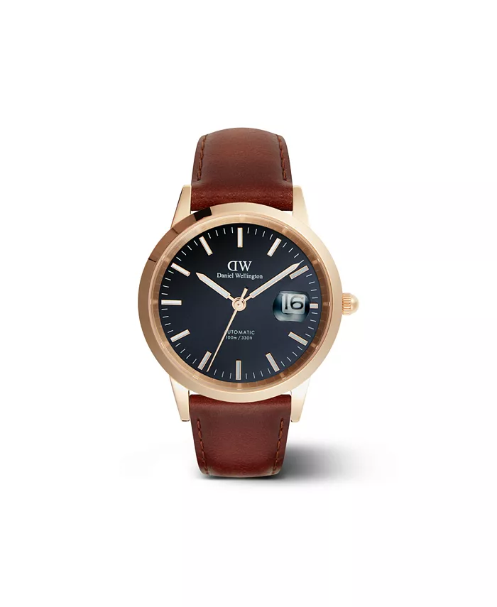 

Унисекс автоматические часы из натуральной итальянской хромовой кожи коричневого цвета, 40 мм Daniel Wellington