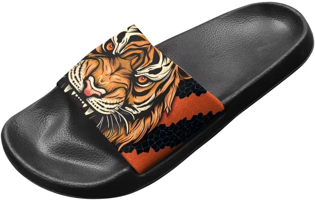 Тапочеки Jrysaedy House Slides, Oil Painting Tiger — фото 2