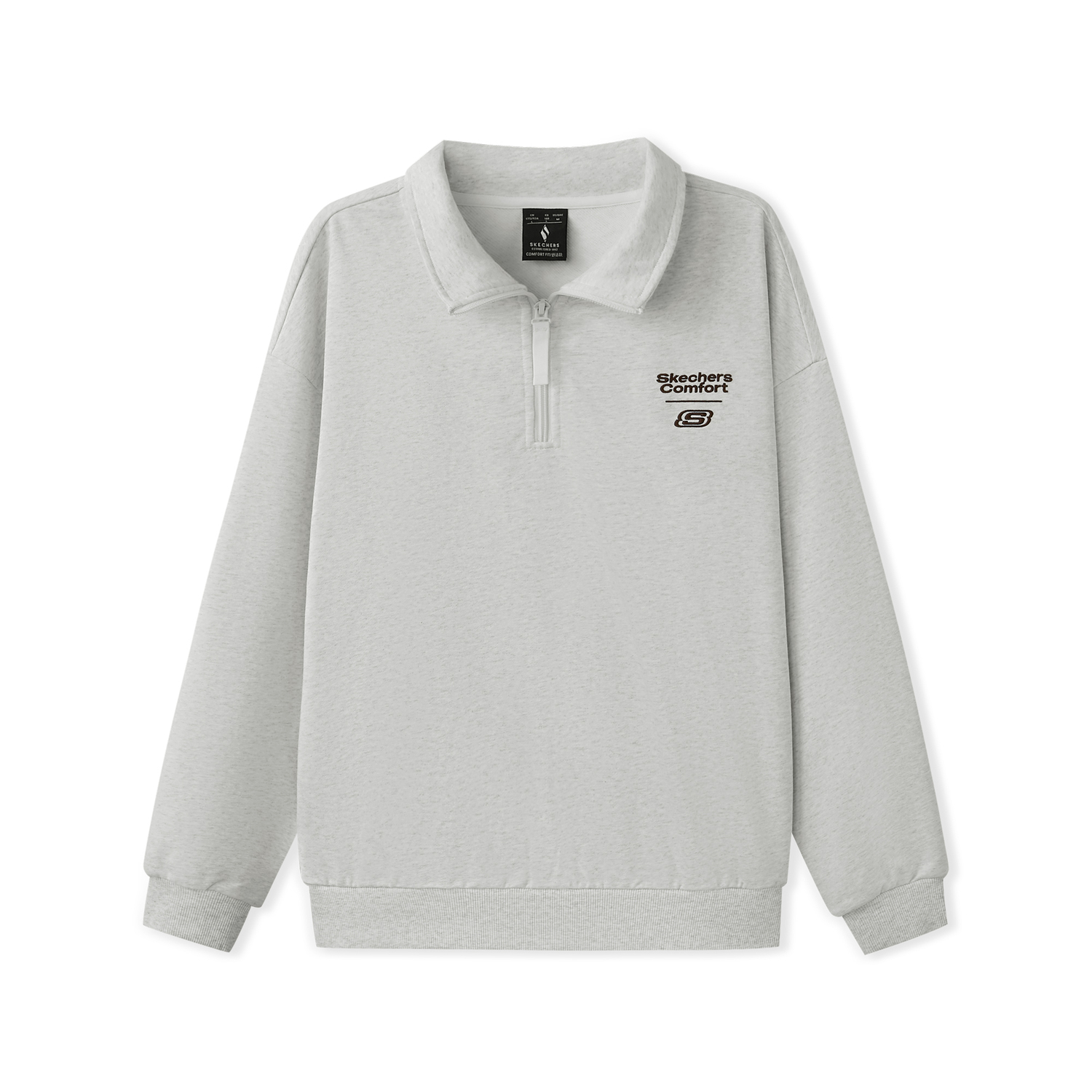 

Свитшоты Unisex Light Heather 0248 Skechers, светло-серый