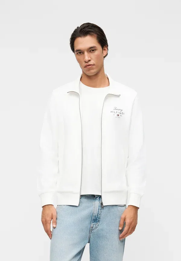 Толстовка с воротником-стойкой и молнией Tommy Hilfiger, белый