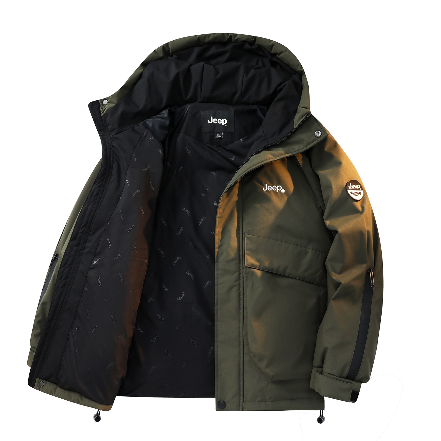 

Jeep Унисекс пуховик, Army Green