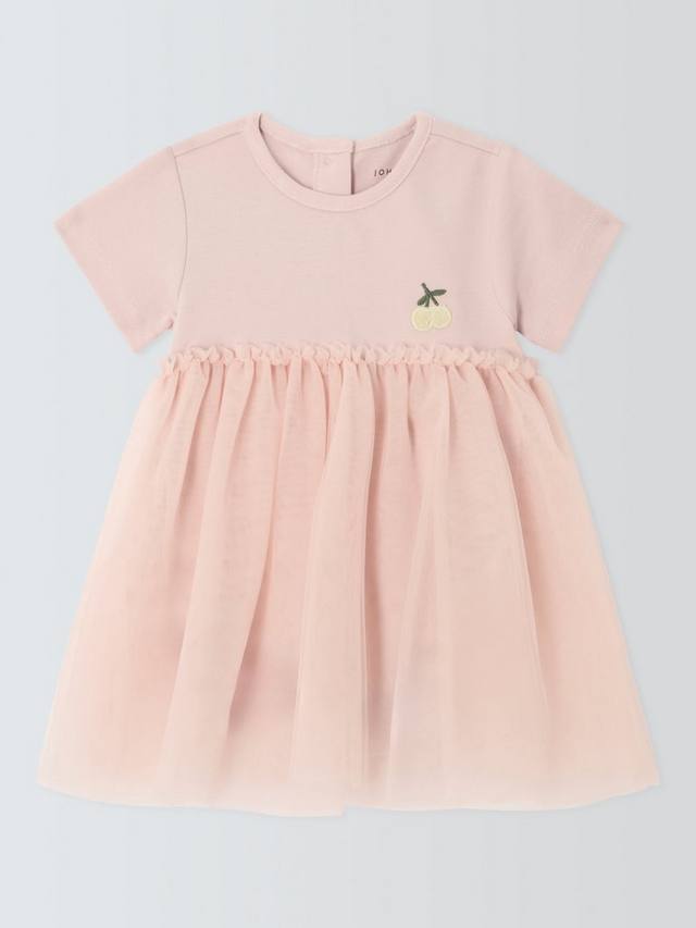 

Детское платье из тюля John Lewis, розовый