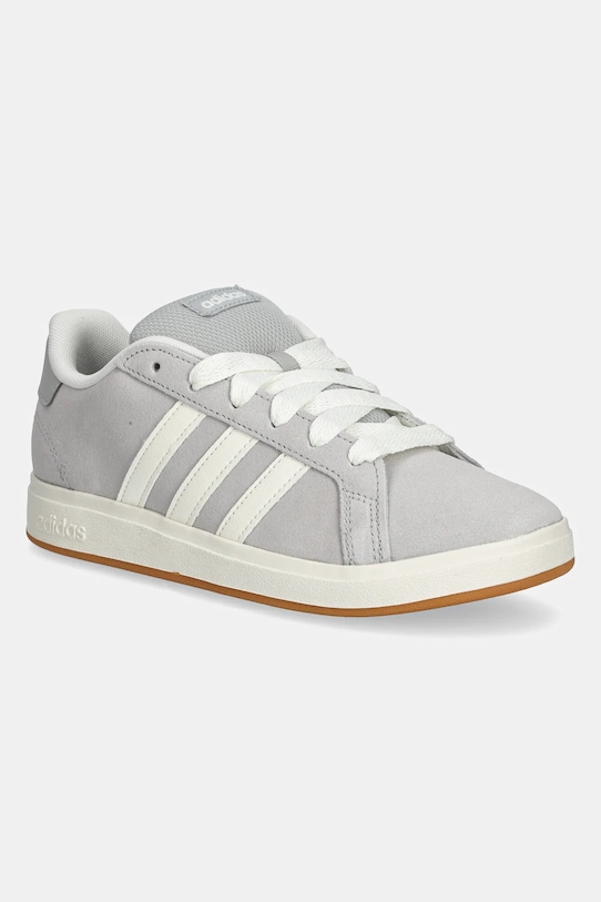 

Детские замшевые кроссовки Grand Court 00s Adidas, серый