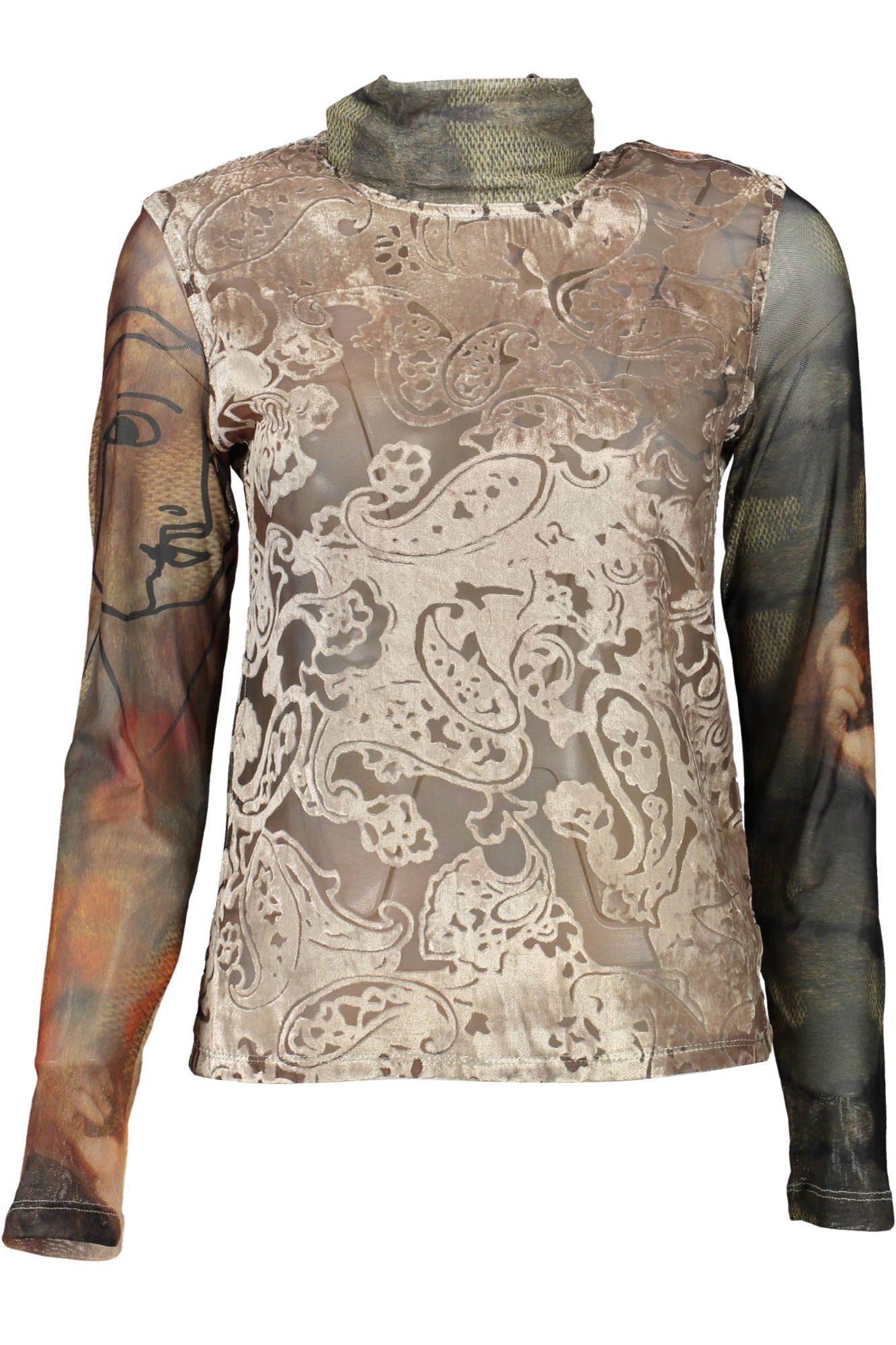

Зеленый женский свитер из полиэстера Desigual