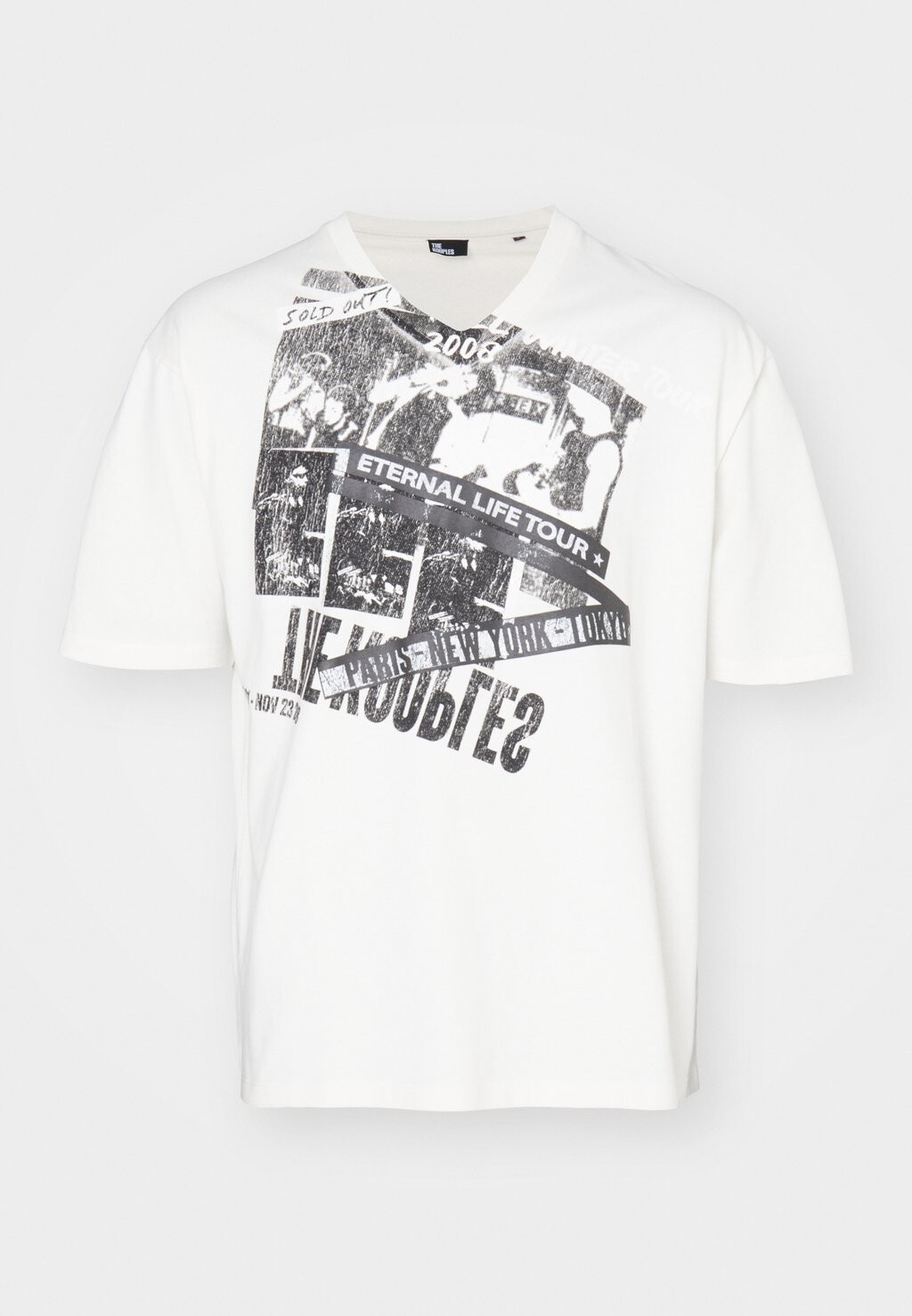 

Принт на футболке The Kooples, кремовый