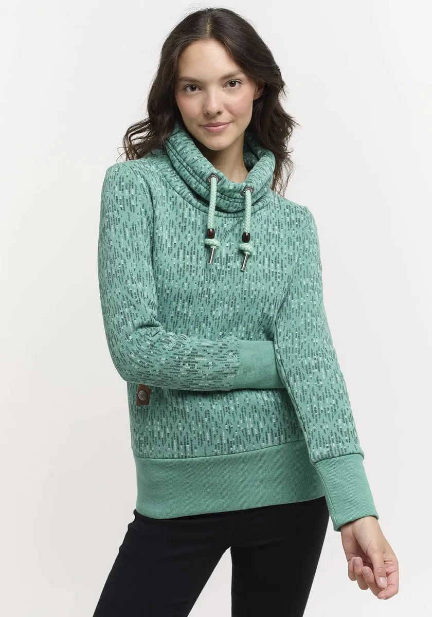 

Свитер в стиле рэгвир "Толстовка RYLIE PRINT" Ragwear, мятный