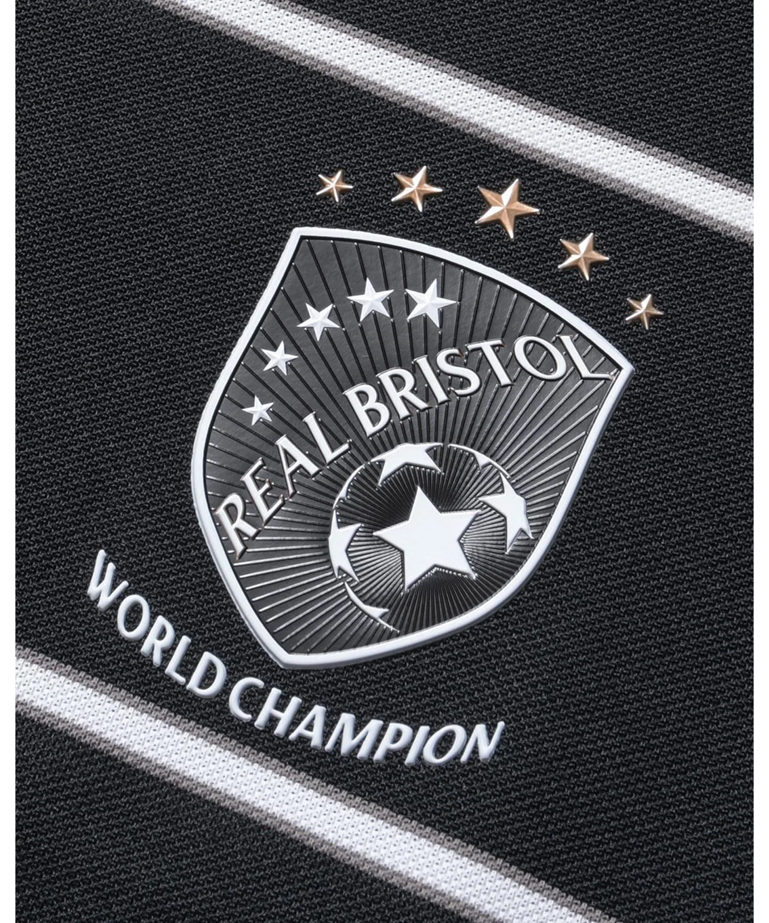Детская футболка F.C.Real Bristol CHAMPIONS BORDER, с длинным рукавом, жёлтая — фото 3