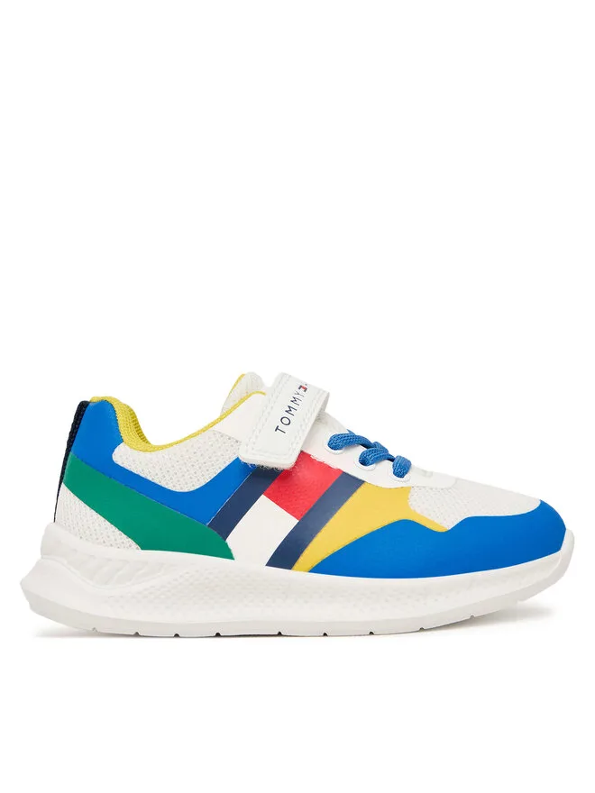 Tommy Hilfiger Кроссовки Flag Low Cut LaceUp/Velcro T1X9-34369-1843 M, разноцветные