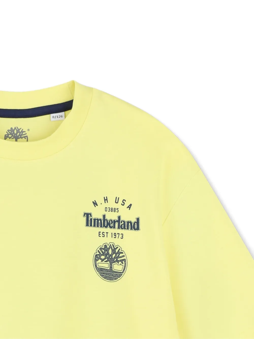 Футболка с короткими рукавами и принтом логотипа Timberland Kids, желтый — фото 3