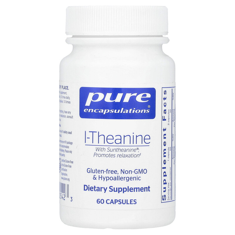 

Pure Encapsulations, l-теанин`` 60 капсул