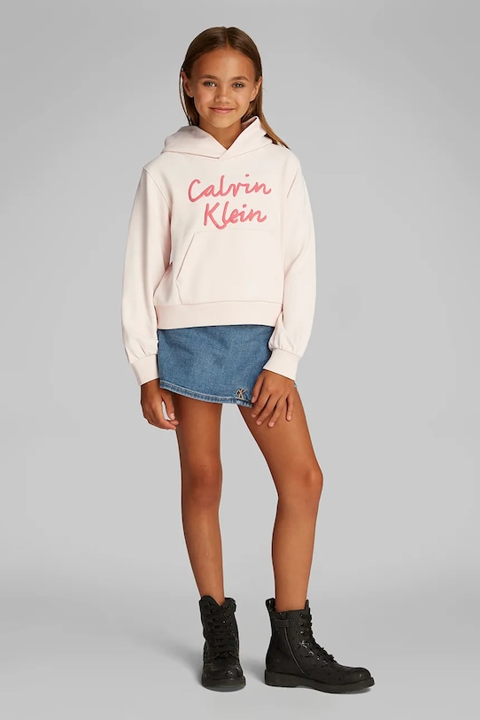 

Детская толстовка Calvin Klein Jeans, розовый