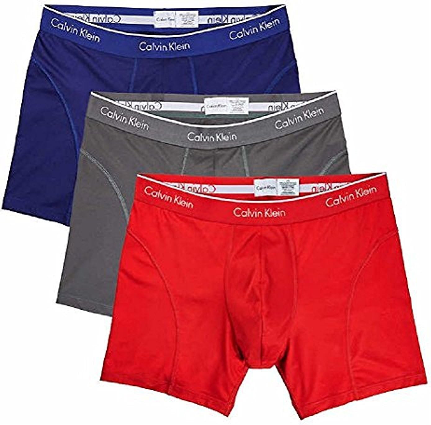 

Мужское нижнее белье Calvin Klein, хлопковые эластичные трусы-боксеры, комплект из 3 пар, Multi