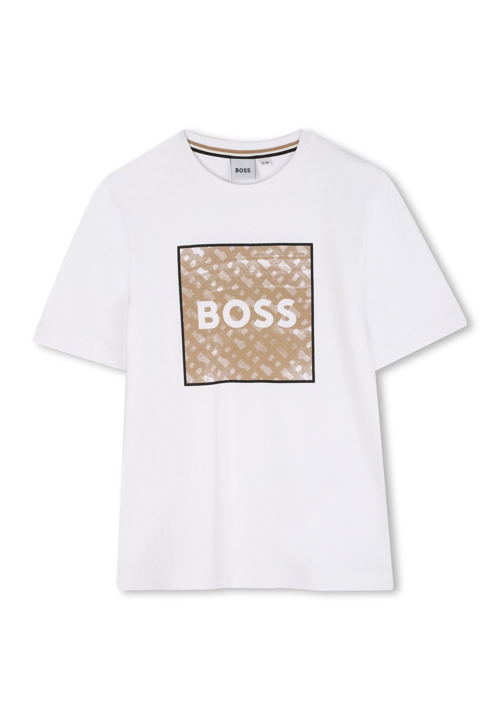 

Футболка с принтом JUNIOR SHORT SLEEVES TEE BOSS Kidswear, белый