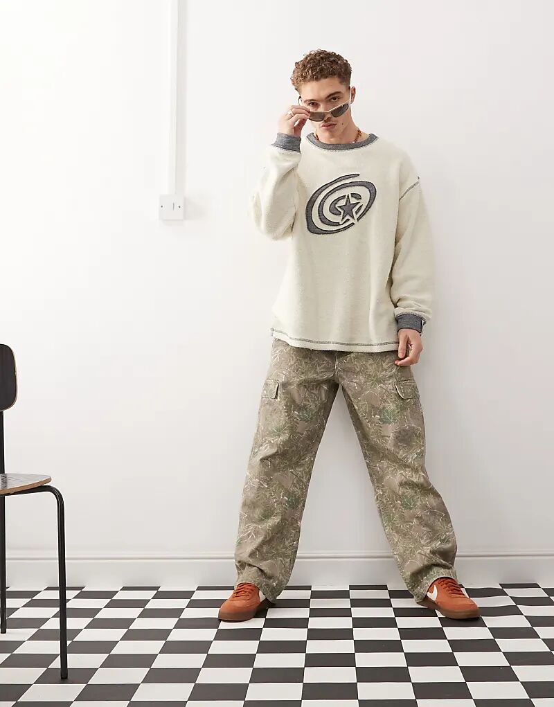 

Брюки Pacsun Camo Utility Cargo цвета хаки
