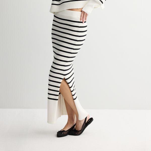 

Юбка-макси и свитер для подростков So, цвет white black stripe