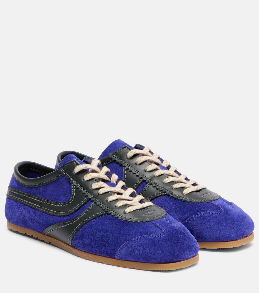 Замшевые кроссовки Dries Van Noten, Dark Purple