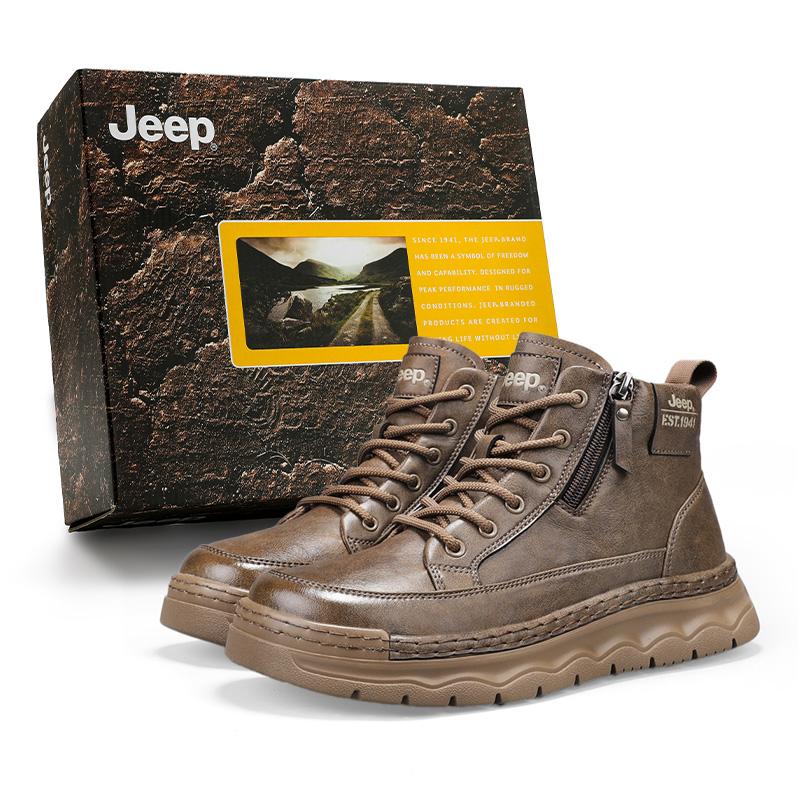 

Абразивостойкие амортизирующие короткие ботинки Outdoor для мужчин Jeep, хаки