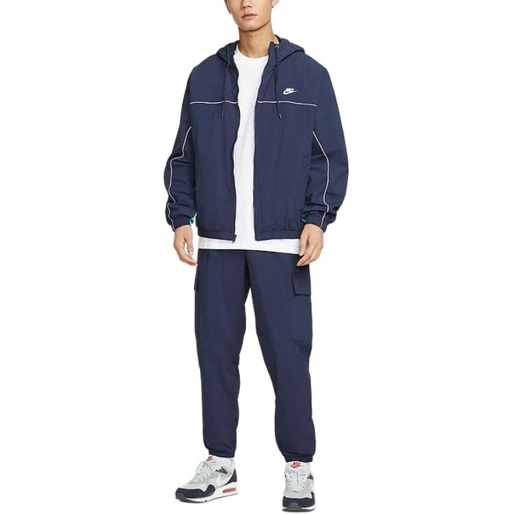Nike Клубная куртка мужская морская синяя, Marine Blue — фото 3