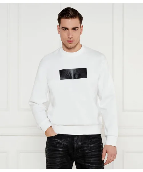 

Толстовка Regular fit Armani Exchange, белый