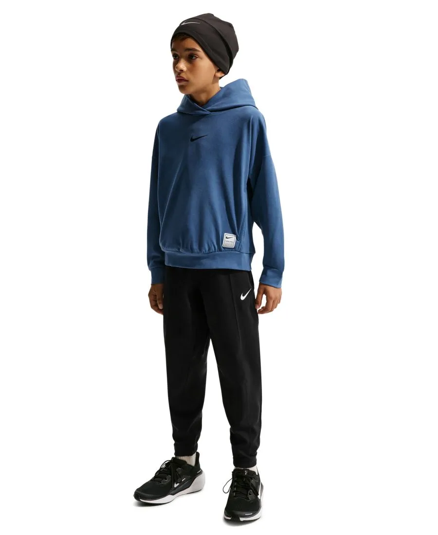 Детская толстовка с капюшоном DRI-FIT (для мальчиков 4-20 лет) Nike, mystic темно-синий/черный