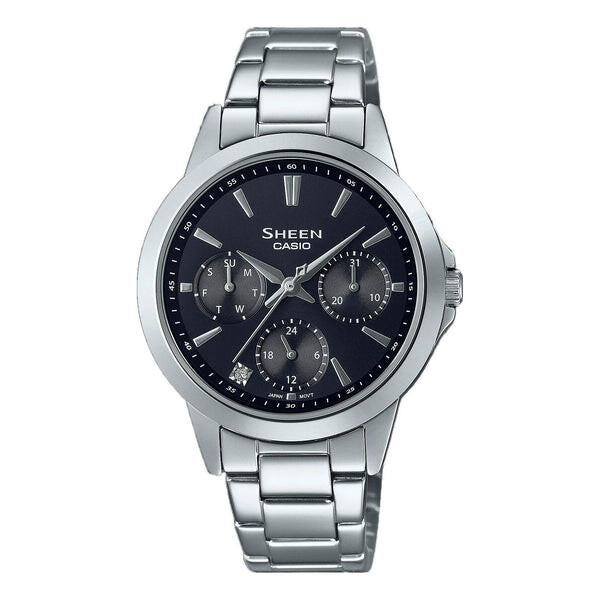 

Часы CASIO Waterproof SHEEN Silver Analog/Digital Combo, цвет silver