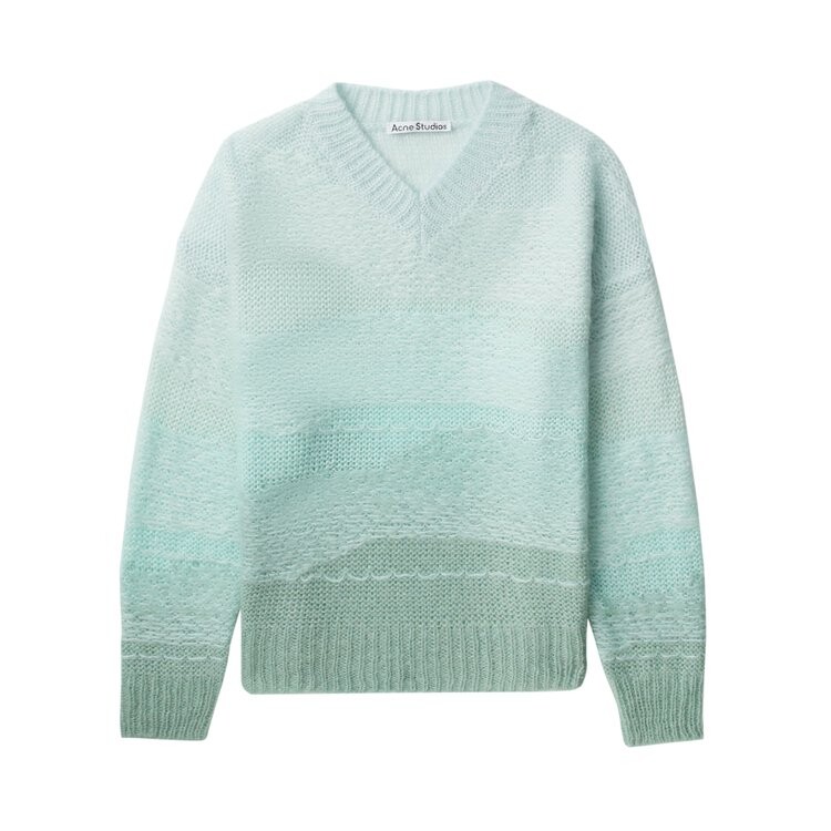 

Джемпер Acne Studios V Neck Knit Jumper, цвет Mint/Multicolor