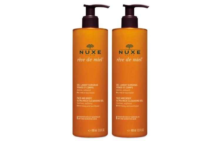 

Гель-пенка для ванны 2 в 1 с медовыми аминокислотами увлажняющая, освежающая, очищающая 400мл/400мл*2 Nuxe