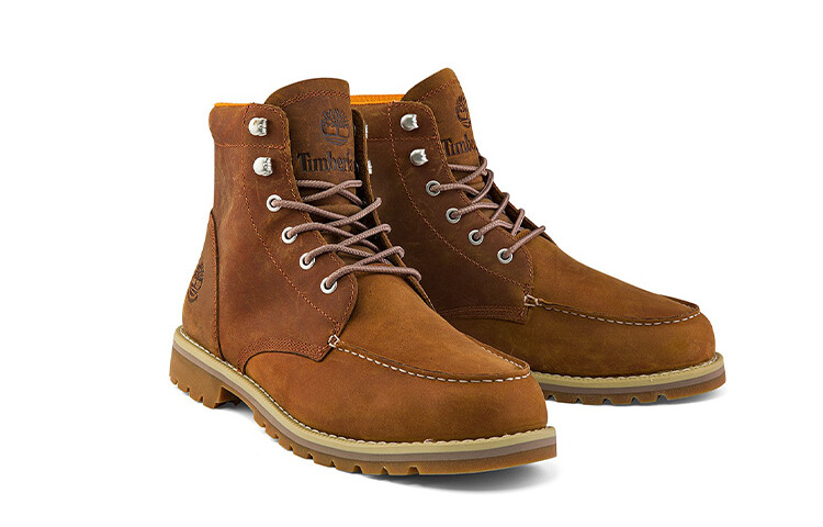 Мужские ботинки Timberland водонепроницаемые с логотипом, коричневый — фото 3