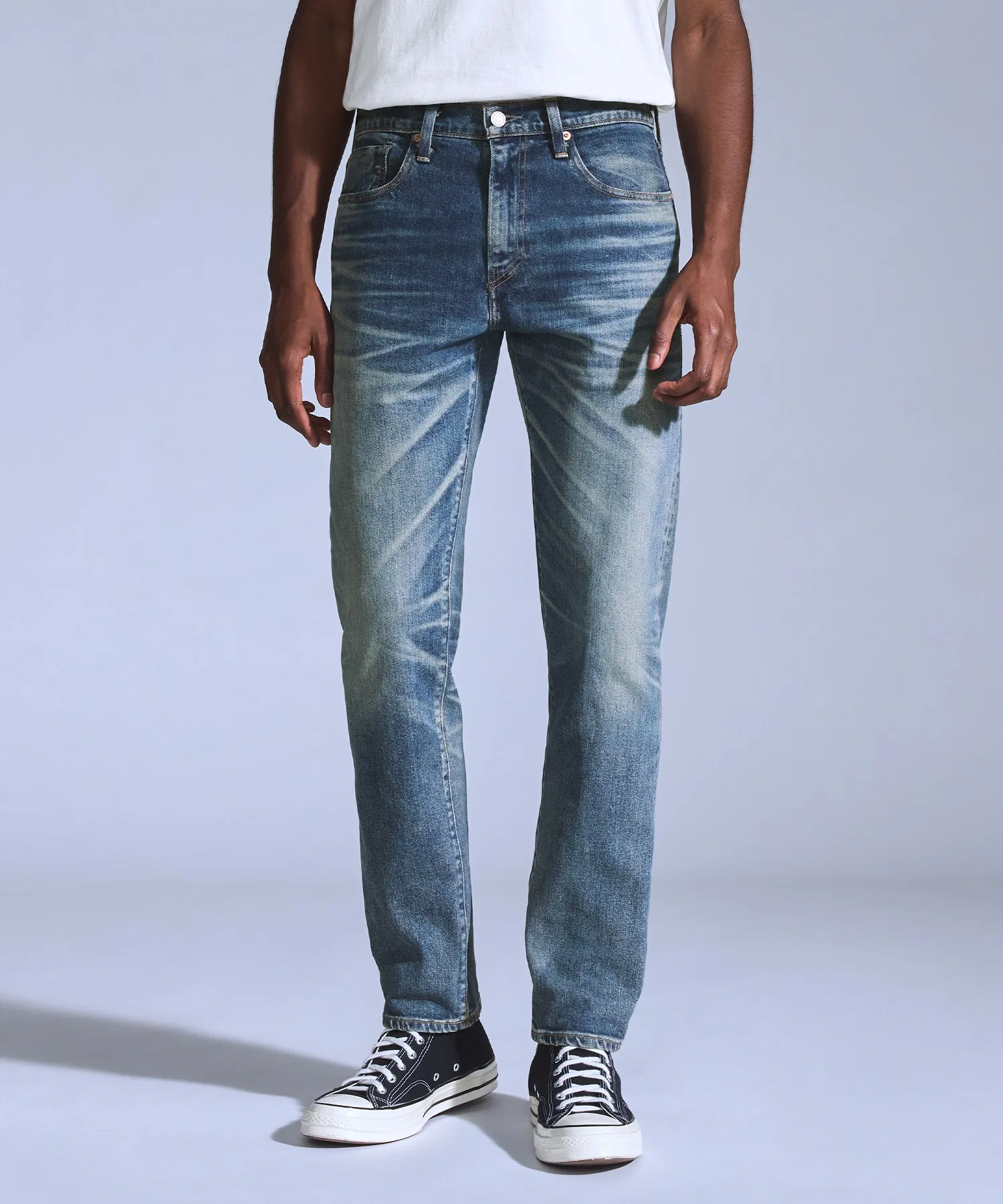 Джинсы Levi's BLUETAB™ 502™ зауженного кроя, цвет «средний индиго», СДЕЛАНО В ЯПОНИИ